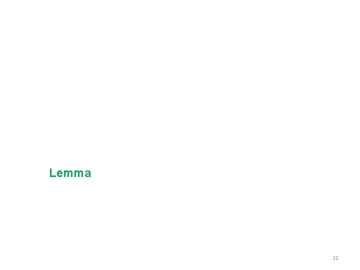 Lemma 32 