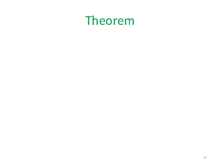 Theorem 37 