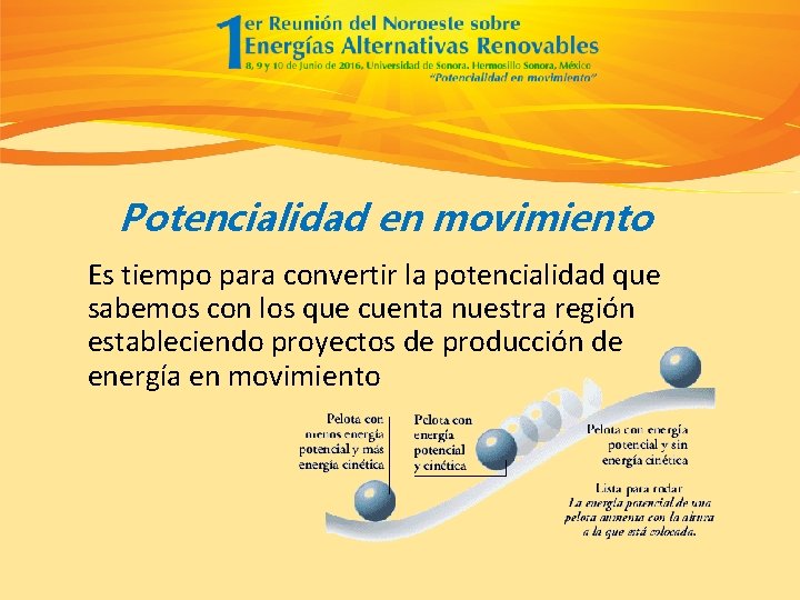 Potencialidad en movimiento Es tiempo para convertir la potencialidad que sabemos con los que