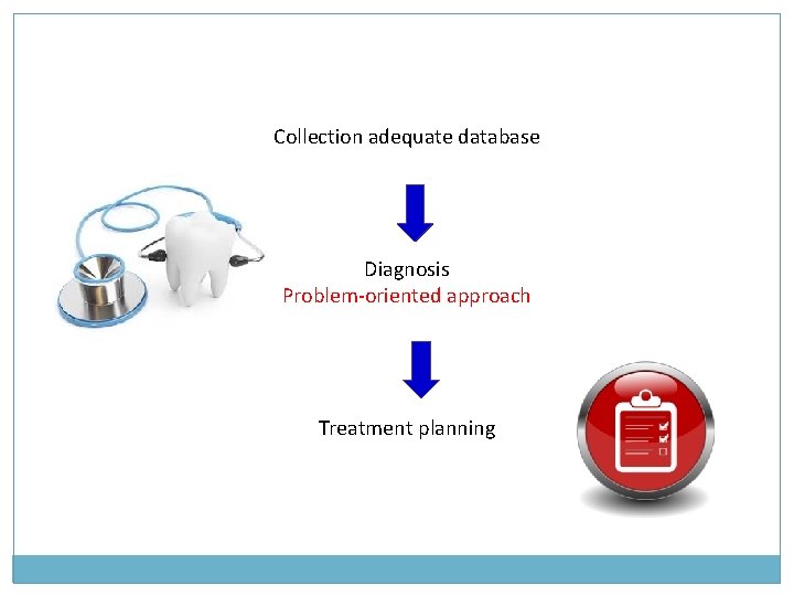 Collection adequate database Diagnosis Problem-oriented approach Treatment planning Collection adequate database Diagnosis Problem-oriented approach Treatment planning