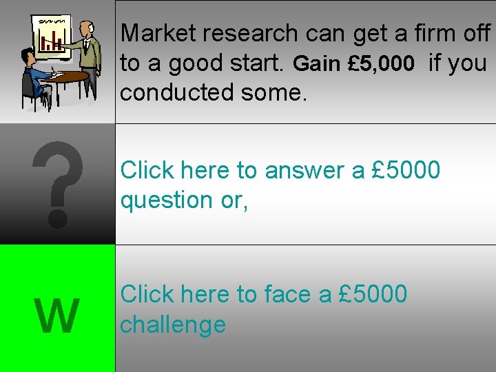 Market research can get a firm off to a good start. Gain £ 5,