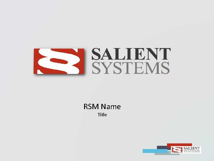 RSM Name Title 