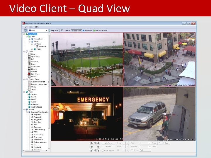 Video Client – Quad View 