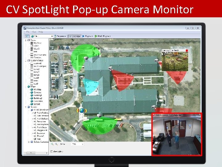 CV Spot. Light Pop-up Camera Monitor 