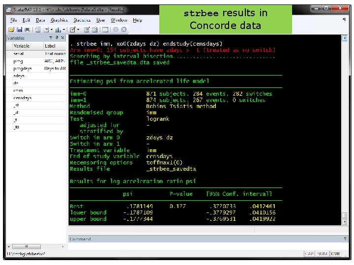 strbee in action strbee results in Concorde data 25 