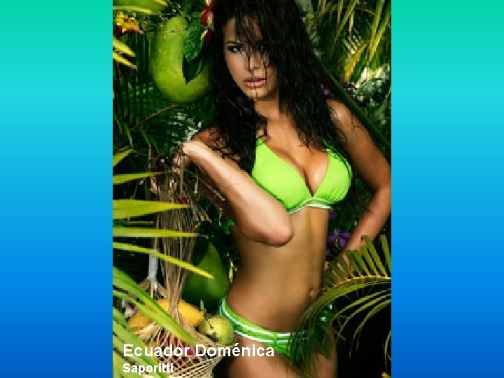 Ecuador Doménica Saporitti 