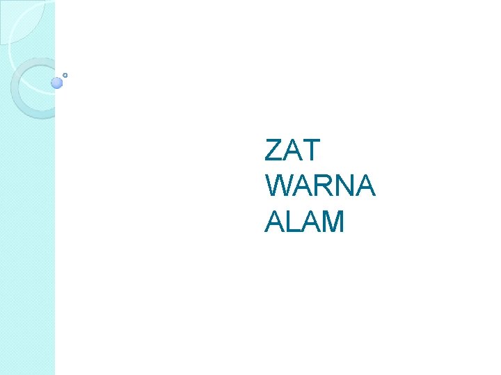 ZAT WARNA ALAM 