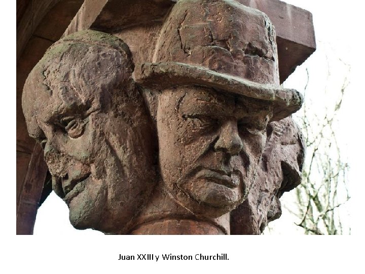 Juan XXIII y Winston Churchill. 