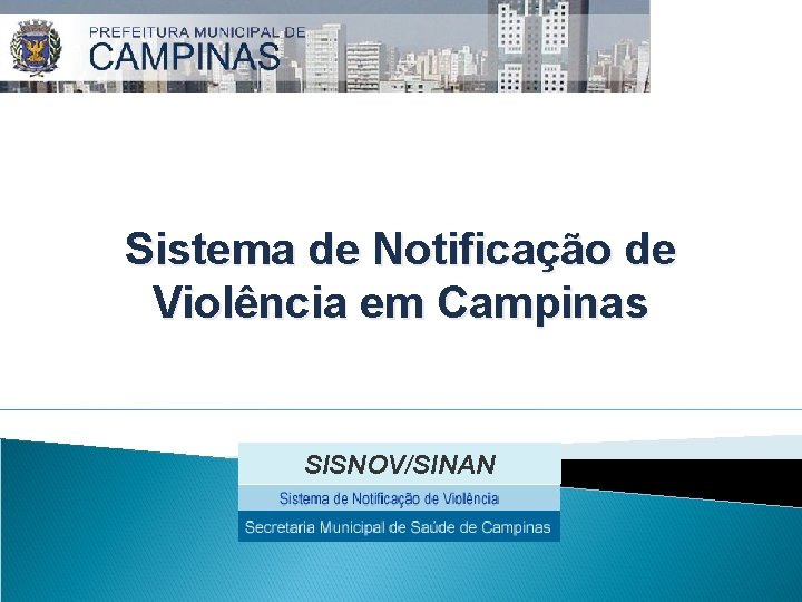 Sistema de Notificação de Violência em Campinas SISNOV/SINAN 