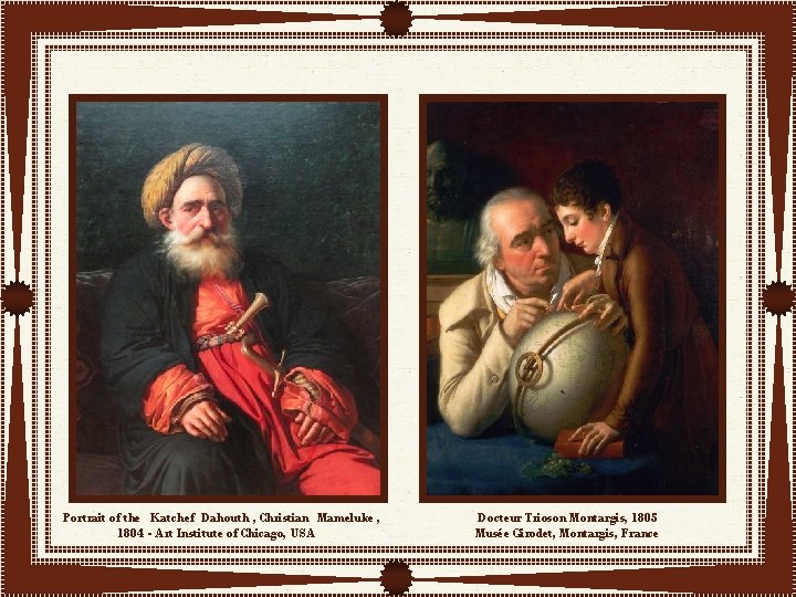 Portrait of the Katchef Dahouth , Christian Mameluke , 1804 - Art Institute of