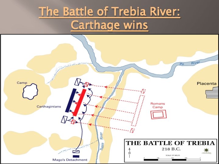 The Battle of Trebia River: Carthage wins 