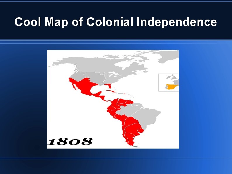 Cool Map of Colonial Independence 