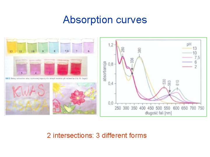 Absorption curves 2 intersections: 3 different forms 