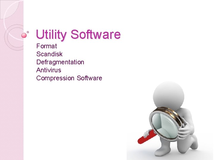 Utility Software Format Scandisk Defragmentation Antivirus Compression Software 