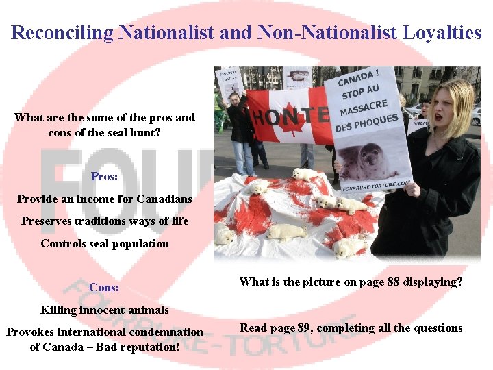 Reconciling Nationalist and Non-Nationalist Loyalties What are the some of the pros and cons