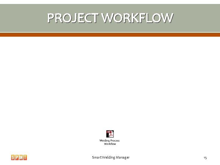 PROJECT WORKFLOW Smart Welding Manager 15 