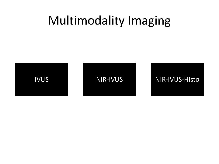 Multimodality Imaging IVUS NIR-IVUS-Histo 