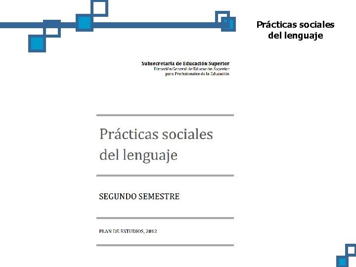 Prácticas sociales del lenguaje 