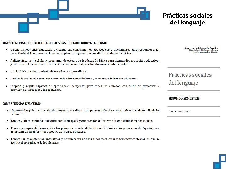 Prácticas sociales del lenguaje 