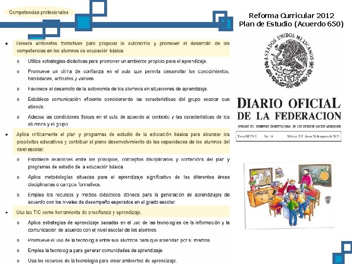 Reforma Curricular 2012 Plan de Estudio (Acuerdo 650) 
