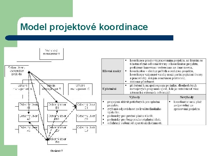 Model projektové koordinace Obrázek 7 