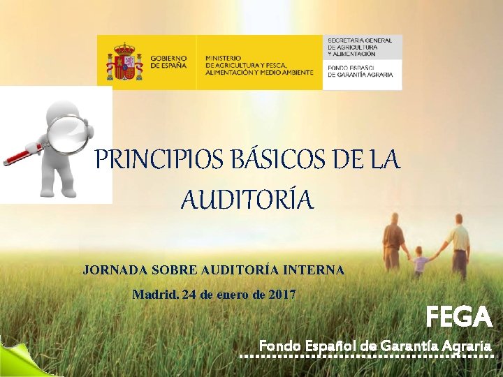 PRINCIPIOS BÁSICOS DE LA AUDITORÍA JORNADA SOBRE AUDITORÍA INTERNA Madrid. 24 de enero de