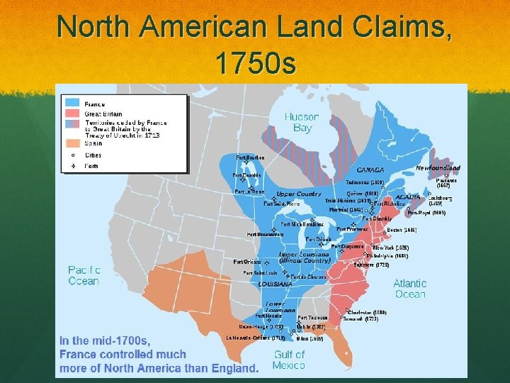 North American Land Claims, 1750 s 