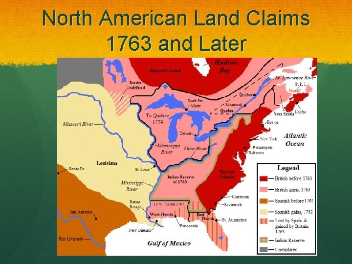 North American Land Claims 1763 and Later 