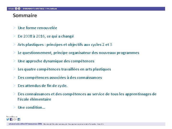 Sommaire Ø Une forme renouvelée Ø De 2008 à 2016, ce qui a changé