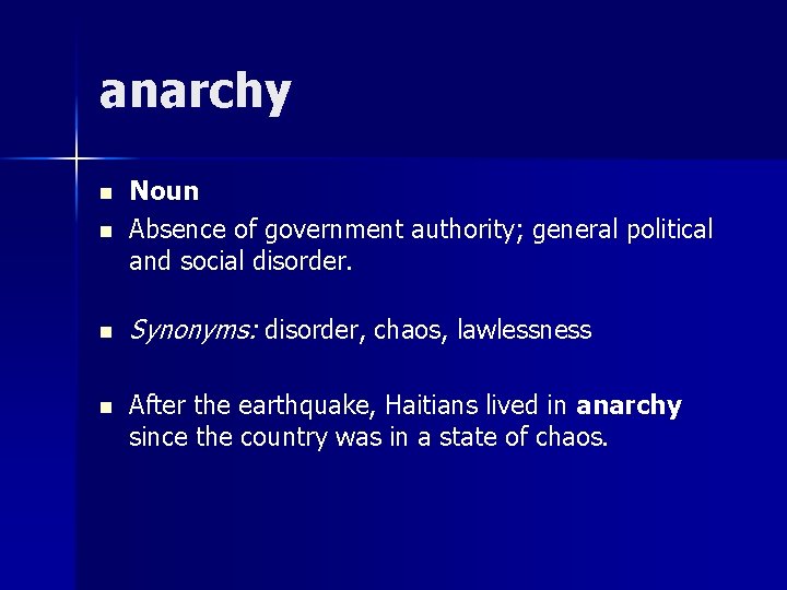 Anarchy Word Building An Enriched Vocabulary Lesson 8 accede n