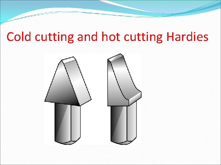 Cold cutting and hot cutting Hardies 