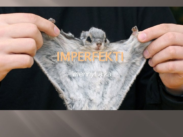 IMPERFEKTI ”mennyt aika” 