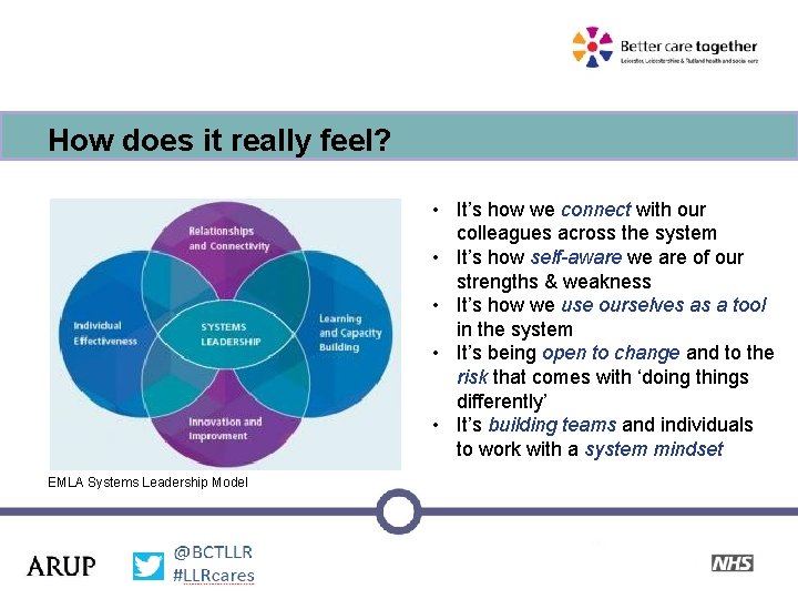 How does it really feel? • It’s how we connect with our colleagues across