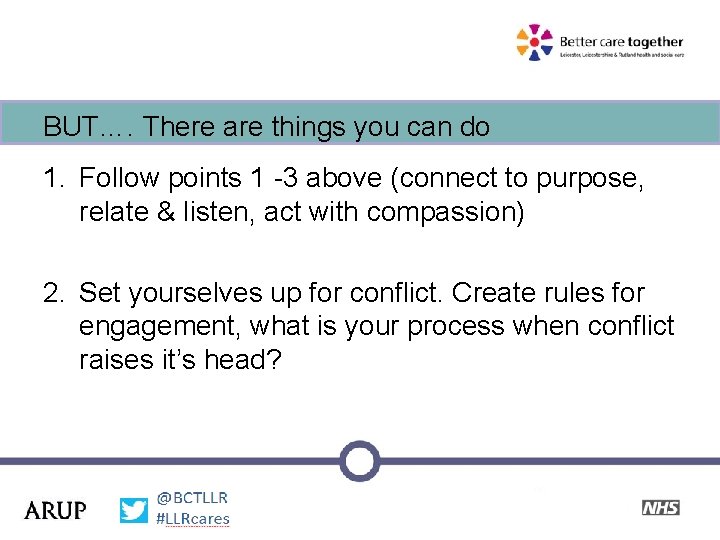 BUT…. There are things you can do 1. Follow points 1 -3 above (connect