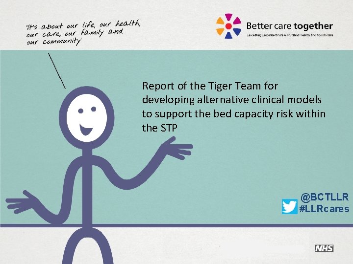  Report of the Tiger Team for developing alternative clinical models to support the