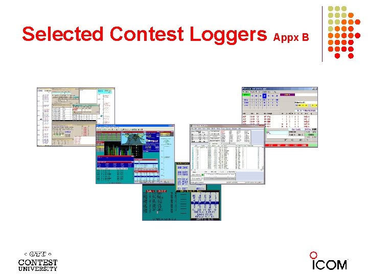 Selected Contest Loggers Appx B 