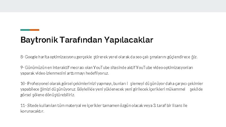 Baytronik Tarafından Yapılacaklar 8 - Google harita optimizasyonu gerçekle ştirerek yerel olarak da seo Baytronik Tarafından Yapılacaklar 8 - Google harita optimizasyonu gerçekle ştirerek yerel olarak da seo