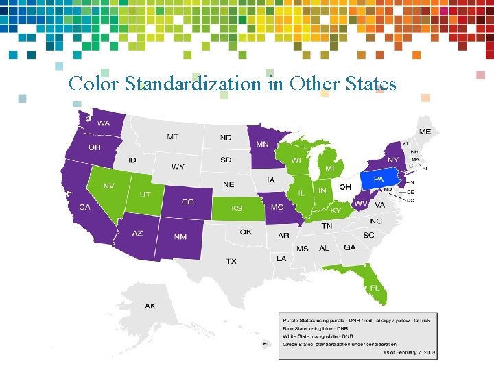 Color Standardization in Other States 