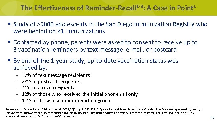 The Effectiveness of Reminder-Recall 1 -3: A Case in Point 1 § Study of