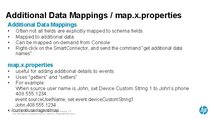 Additional Data Mappings / map. x. properties Additional Data Mappings • • • Often