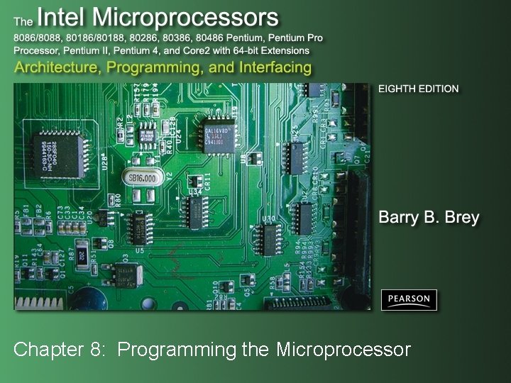 Chapter 8: Programming the Microprocessor 