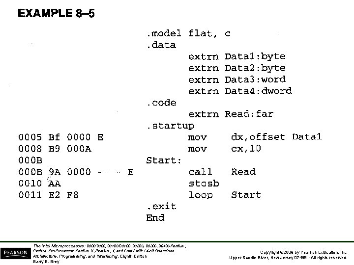 The Intel Microprocessors: 8086/8088, 80186/80188, 80286, 80386, 80486 Pentium, Pentium Processor, Pentium II, Pentium,