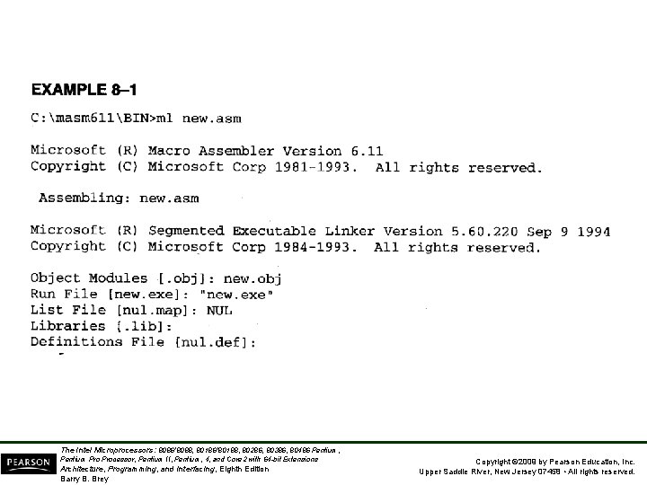 The Intel Microprocessors: 8086/8088, 80186/80188, 80286, 80386, 80486 Pentium, Pentium Processor, Pentium II, Pentium,