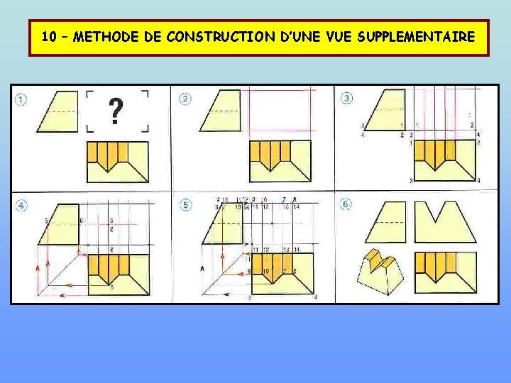 10 – METHODE DE CONSTRUCTION D’UNE VUE SUPPLEMENTAIRE 