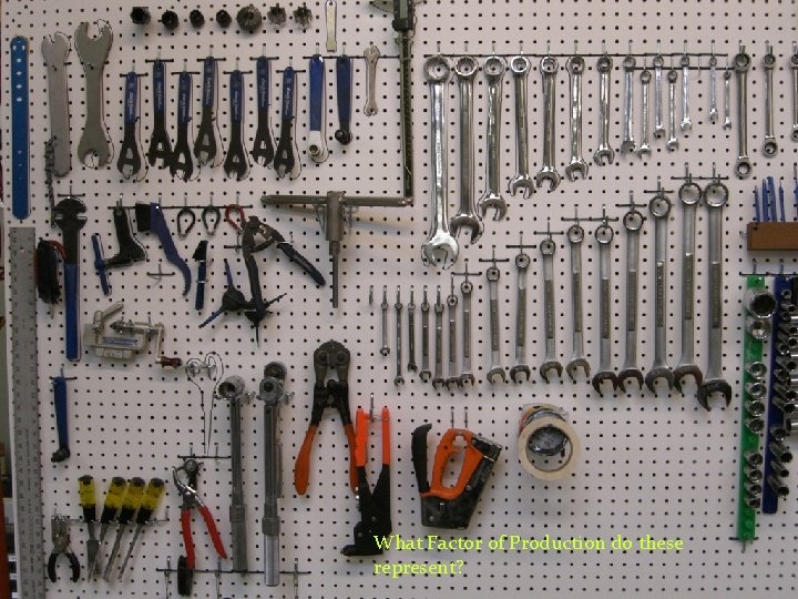 What Factor of Production do these represent? 