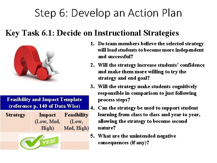 Step 6: Develop an Action Plan Key Task 6. 1: Decide on Instructional Strategies