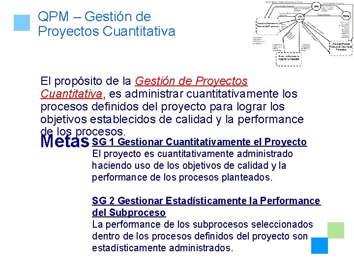 QPM – Gestión de Proyectos Cuantitativa El propósito de la Gestión de Proyectos Cuantitativa,