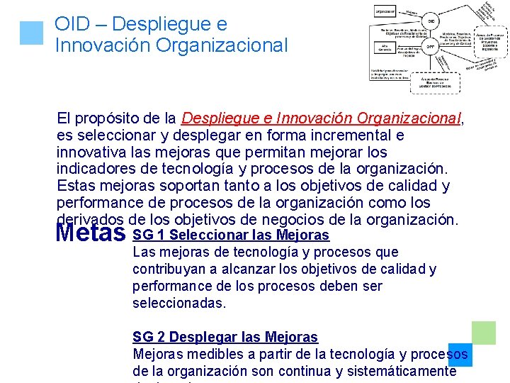 OID – Despliegue e Innovación Organizacional El propósito de la Despliegue e Innovación Organizacional,