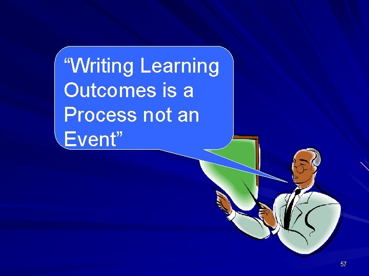 “Writing Learning Outcomes is a Process not an Event” 57 