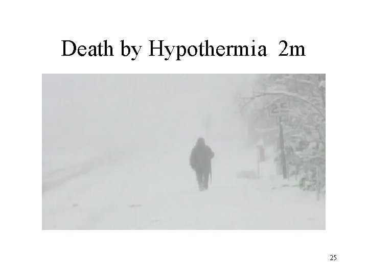 Death by Hypothermia 2 m 25 